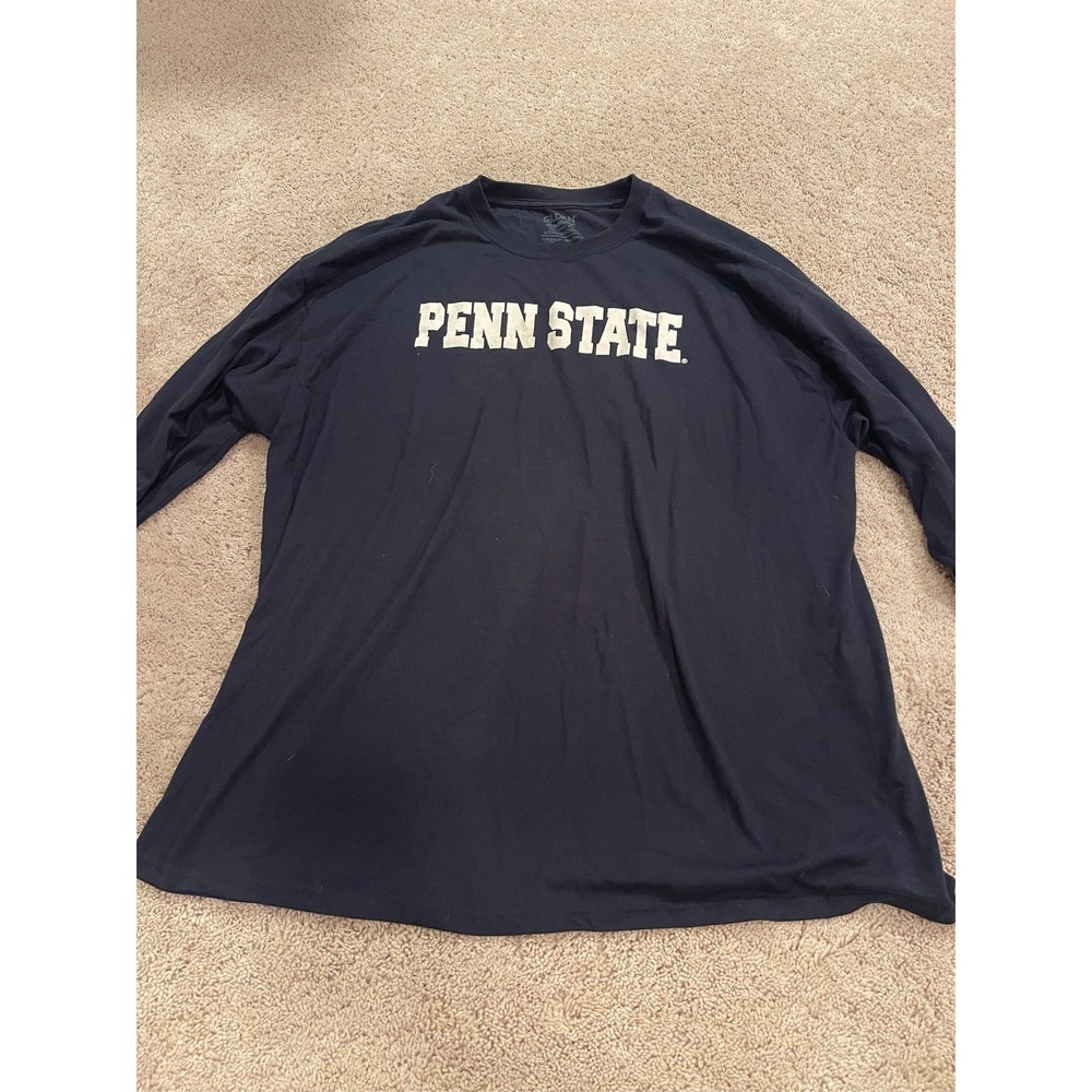 Gildan Penn State Nittany Lions Navy Blue Long Sleeve T-Shirt Men's